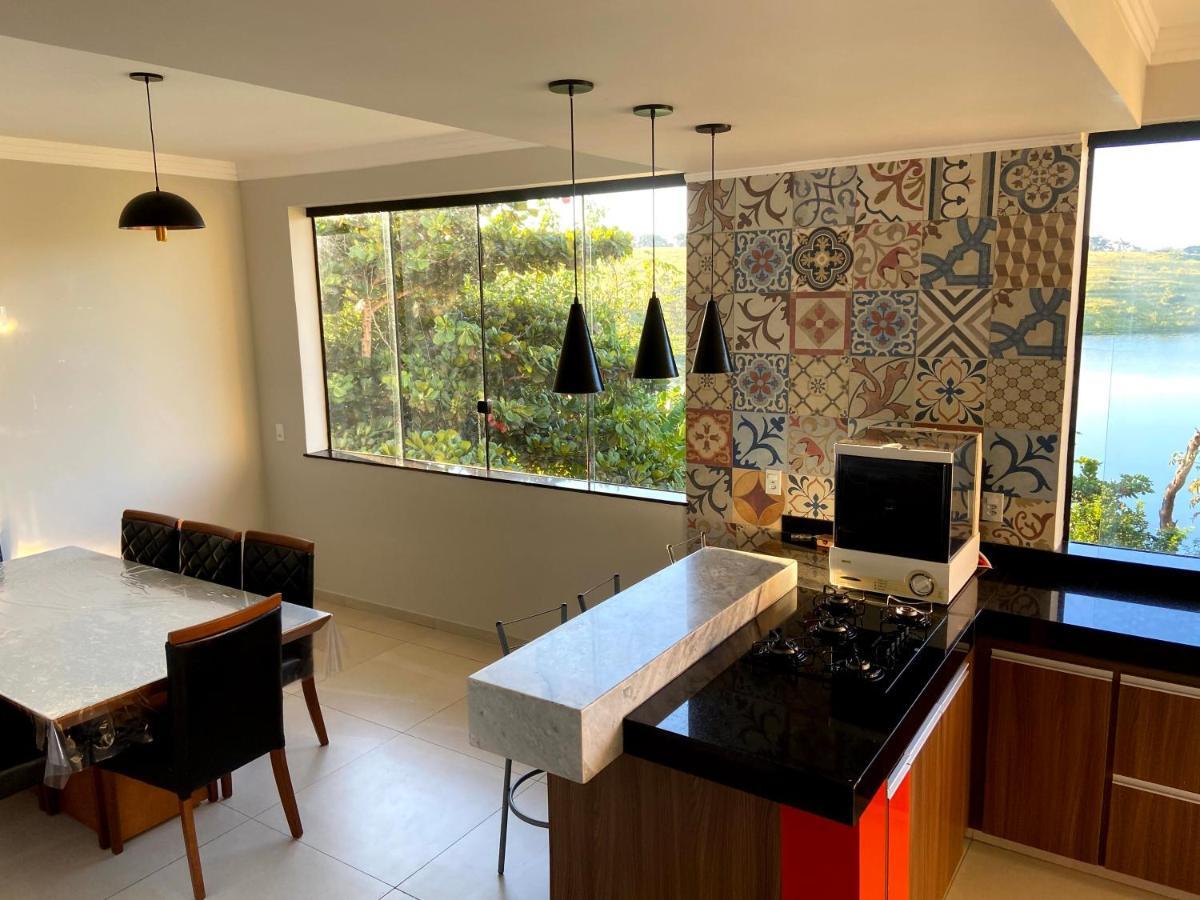 Casa Com Piscina Fundo Pra Represa E Ar Condicionado Casinhabrancadevaranda Ijaci Экстерьер фото