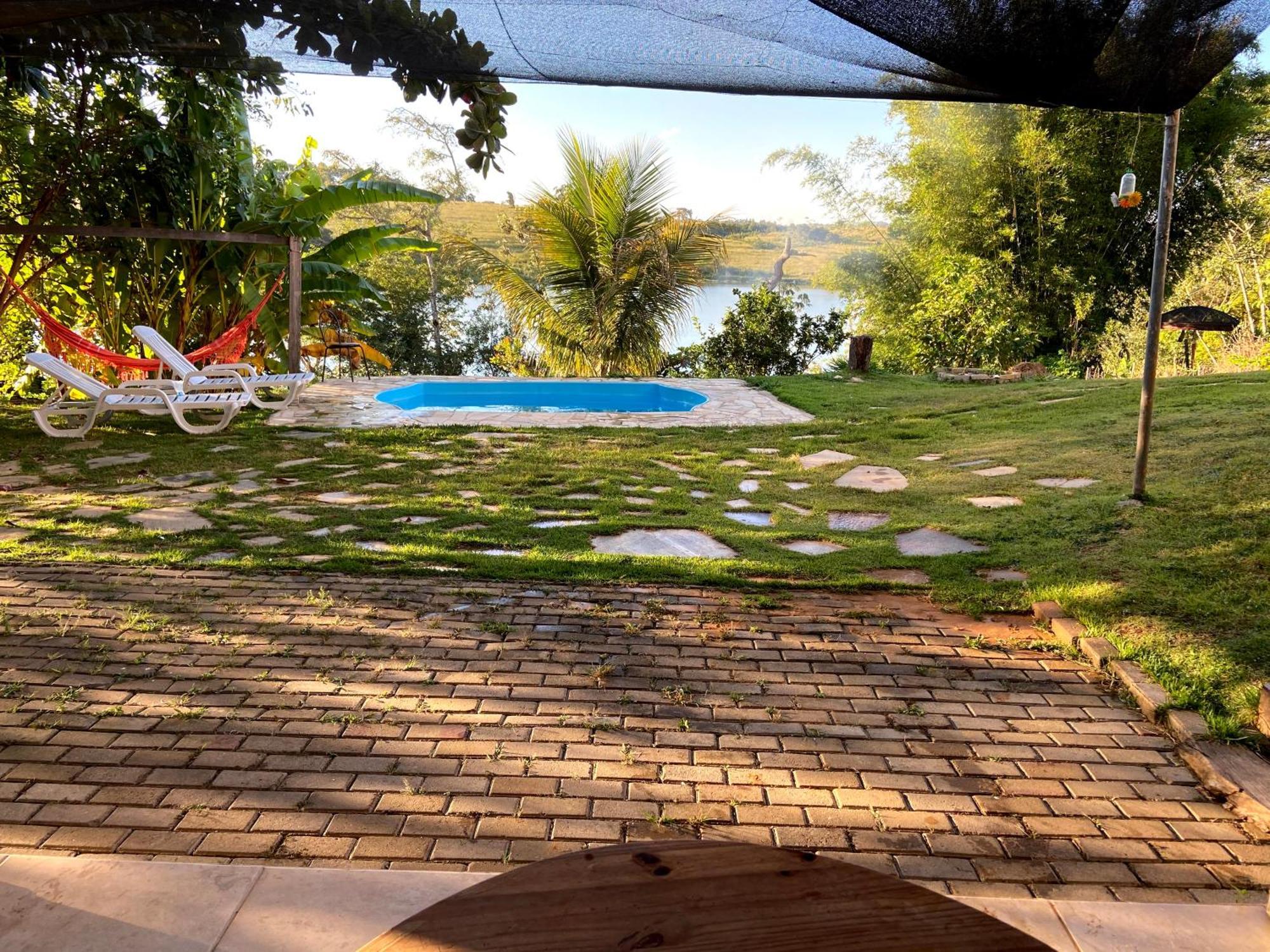 Casa Com Piscina Fundo Pra Represa E Ar Condicionado Casinhabrancadevaranda Ijaci Экстерьер фото