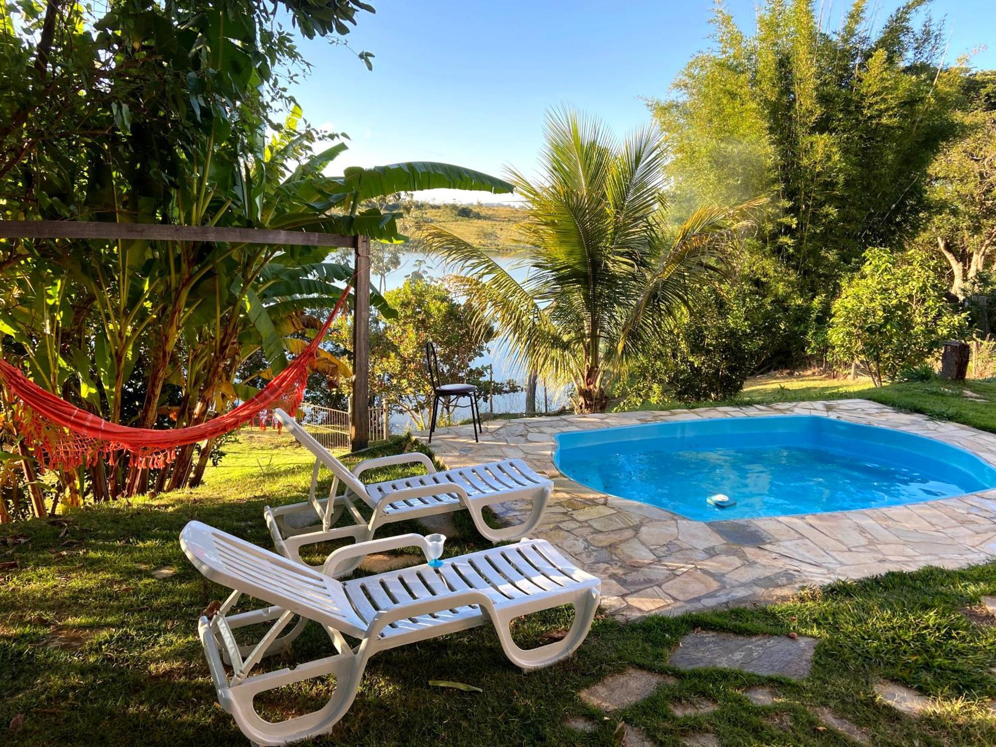 Casa Com Piscina Fundo Pra Represa E Ar Condicionado Casinhabrancadevaranda Ijaci Экстерьер фото