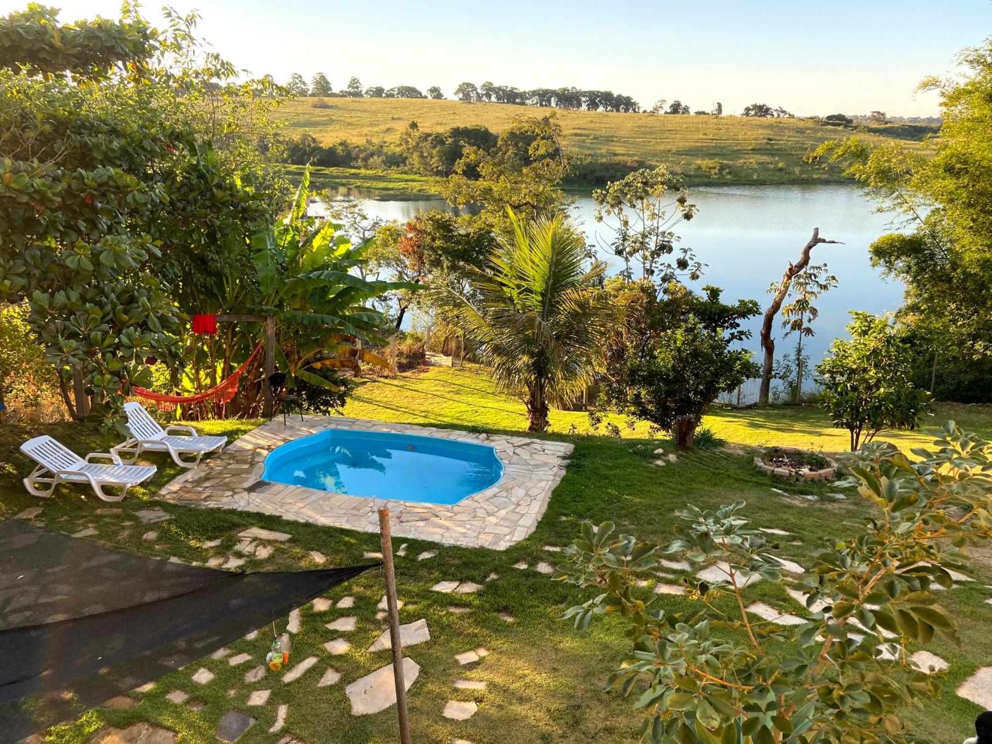Casa Com Piscina Fundo Pra Represa E Ar Condicionado Casinhabrancadevaranda Ijaci Экстерьер фото
